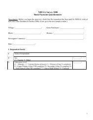 NREGA Survey 2008 Bank Payments Questionnaire - Right to Food ...