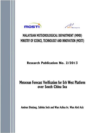 Metocean Forecast Verification for Erb West Platform over South ...