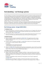 Roof plumbing â roof drainage systems - NSW Fair Trading