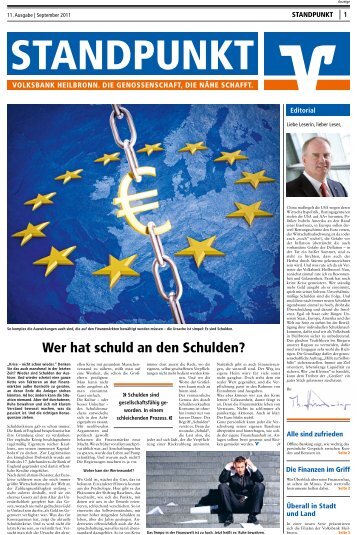 Standpunkt - 11. Ausgabe, September 2011 - Volksbank Heilbronn eG