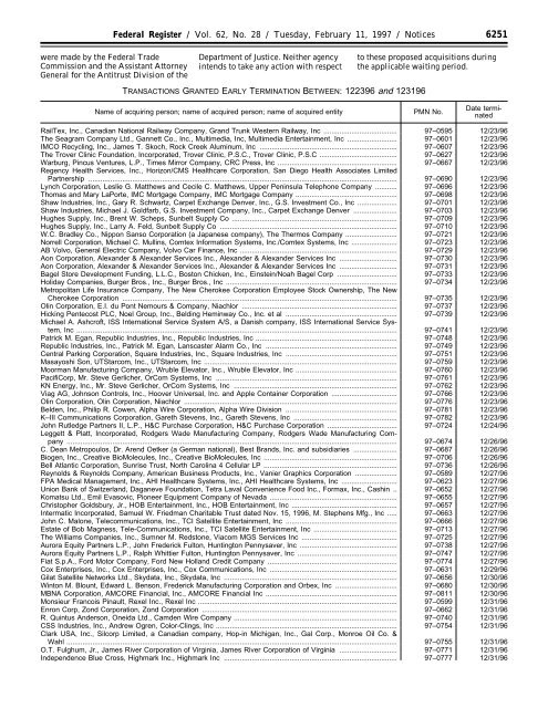 federal register - U.S. Government Printing Office