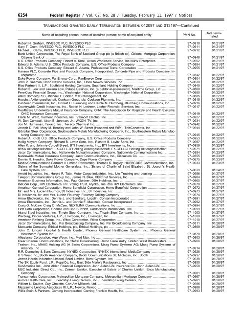 federal register - U.S. Government Printing Office