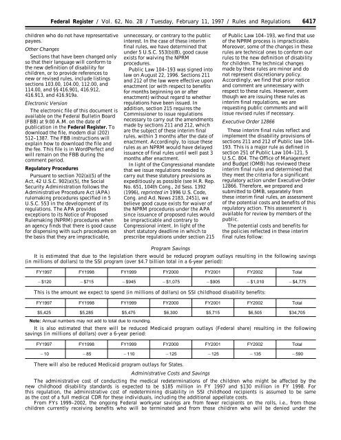 federal register - U.S. Government Printing Office