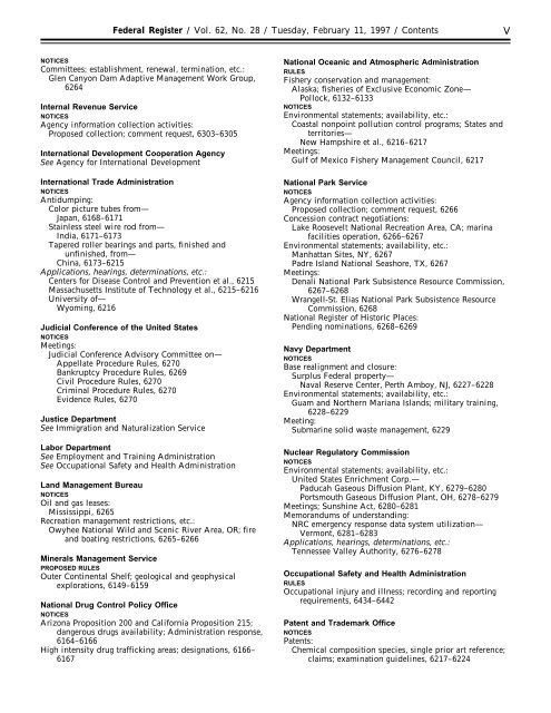 federal register - U.S. Government Printing Office