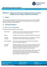 Selecting continuous emission monitoring systems