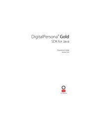 NET Developer Guide - DigitalPersona