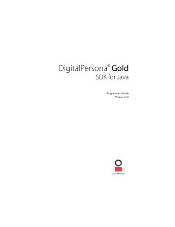 Java Developer Guide - DigitalPersona