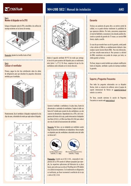 Noctua NH-U9B SE2 Manual de instalaciÃ³n - Noctua.at