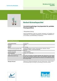 Herbol-Schnellspachtel