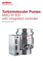 Turbomolecular Pumps MAG W 600 with integrated controller