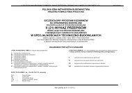 Wykaz przepisów i obowiązujący zakres ich znajomości na