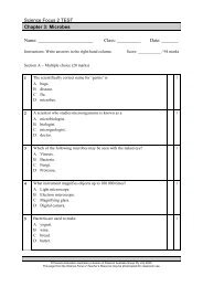 Science Focus 2 TEST Chapter 3 - Pearson Australia Media ...