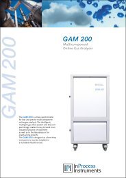 GAM 200 data sheet (PDF | 1.054 kb) - InProcess Instruments