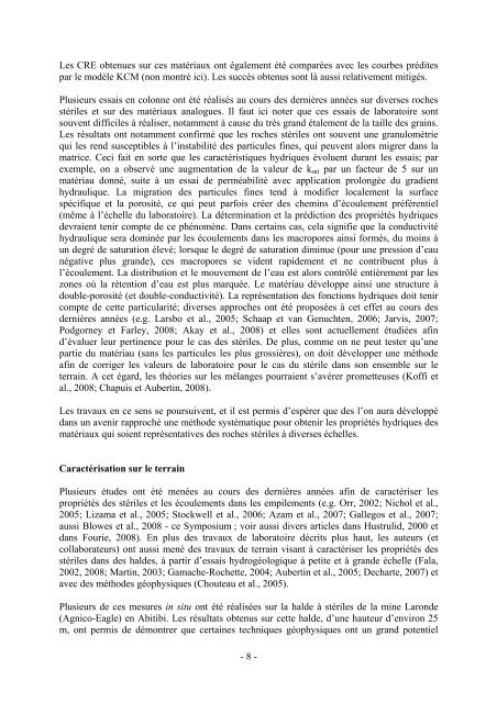 caractrisation du comportement hydrogologique et gochimique des ...