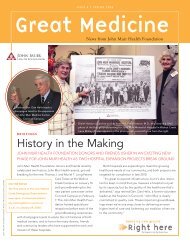Great Medicine, History in the Making, Issue 8 - John Muir Health