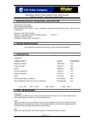 MSDS - HB Fuller