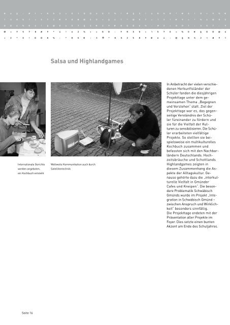 Jahresmagazin 2011 - Kaufmännische Schule Schwäbisch Gmünd