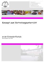 Vertretungskonzept - Eichendorffschule Rheda-Wiedenbrück