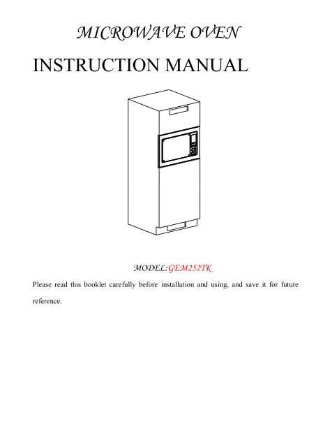 microwave oven - Baumatic
