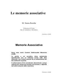 Le memorie associative - Politecnico di Torino
