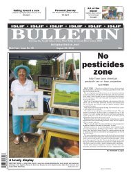 No pesticides zone - Islip Bulletin