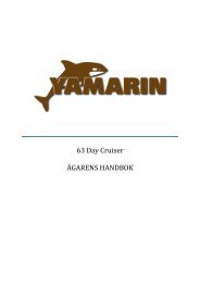 63 Day Cruiser ÃƒÂ„GARENS HANDBOK - Yamarin