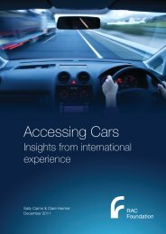 Accessing Cars International Review - Cairns and ... - RAC Foundation