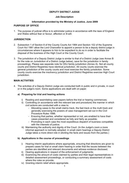 Role Of A District Judge 2025