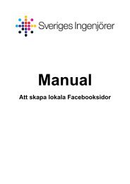 Skapa en Facebooksida, manual - Sveriges ingenjÃ¶rer