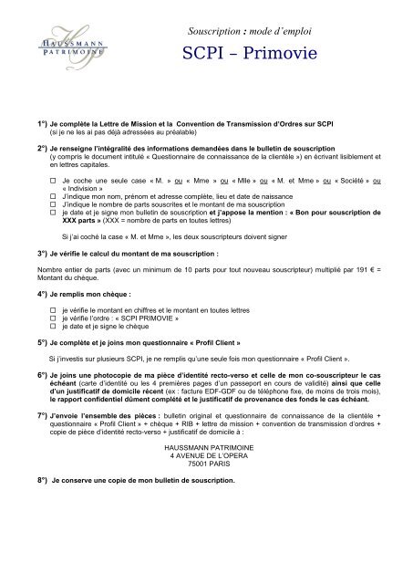 Scpi A Primovie Haussmann Patrimoine