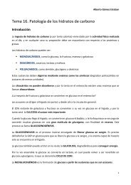 T16. PATOLOGIA DE LOS HIDRATOS DE ... - VeoApuntes.com