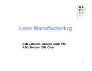 Lean Manufacturing Presentation - ASQ-1302