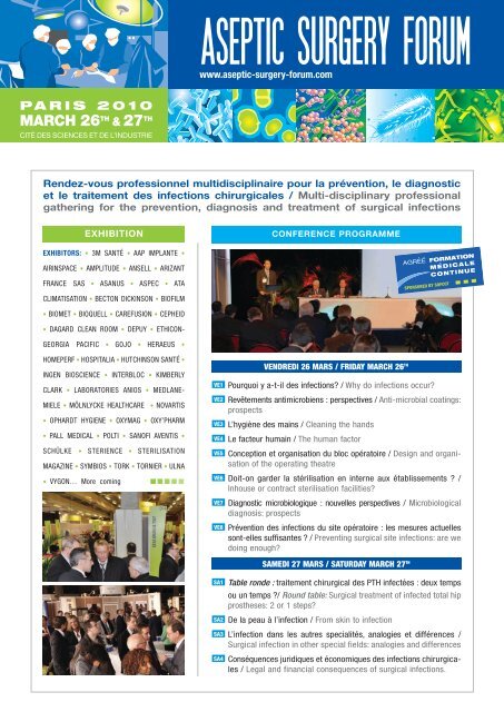 MARCH 26TH & 27TH - Société française d'arthroscopie