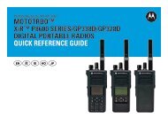 MOTOTRBO XiR P8600 SERIES/GP338D/GP328D DIGITAL ...