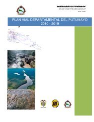 plan vial departamental del putumayo 2010 - 2019 - GobernaciÃ³n ...