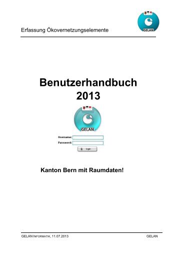 Benutzerhandbuch 2013 - GELAN Informatik