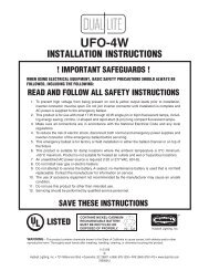 Lampak UFO-4W Installation Instructions - Dual-Lite