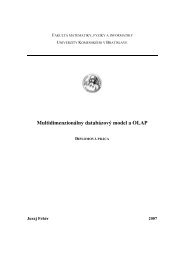 MultidimenzionÃ¡lny databÃ¡zovÃ½ model a OLAP - Katedra informatiky ...