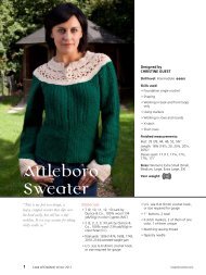 free sweater pattern - Love of Knitting