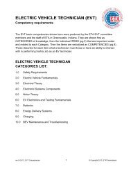 ELECTRIC VEHICLE TECHNICIAN (EVT) - ETA International