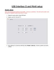 USB Interface II and MixW setup - microHAM
