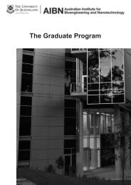 The Graduate Program - AIBN - University of Queensland