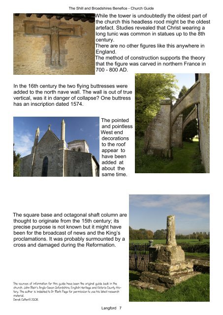 Langford Church guide - Oxfordshire Cotswolds