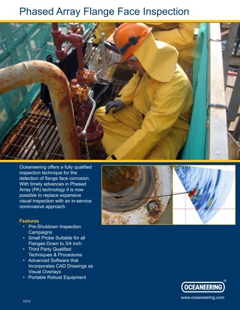 PHASED ARRAY FLANGE FACE INSPECTION - Oceaneering