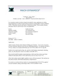 Technical Data Sheet MIL-P-8585 - Mach-Dynamics