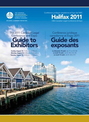 Guide to Exhibitors Guide des exposants - Creativity in the legal ...