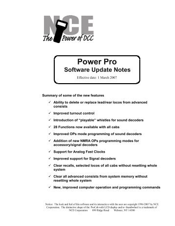 Power Pro - NCE