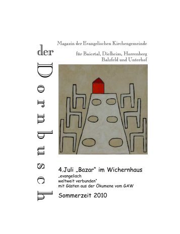 Dornbusch Sommer 2010.p65 - Evangelische Kirchengemeinde ...
