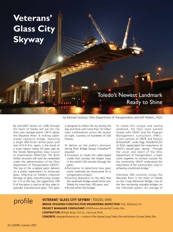 Glass City Skyway - Aspire - The Concrete Bridge Magazine