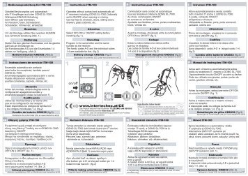 Bedienungsanleitung - Intertechno